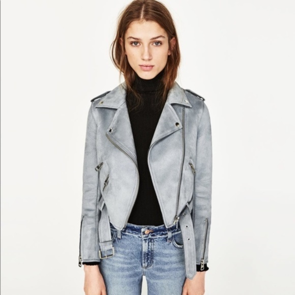 zara blue jacket